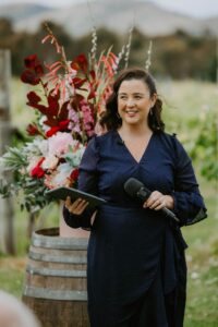 Celebrant ready for the ceremony to begin